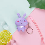 Cute Rabbit Alarm Keychain